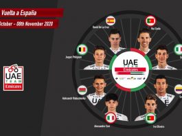 Rui Costa e Ivo Oliveira entre os escolhidos da UAE Emirates para a Volta a Espanha