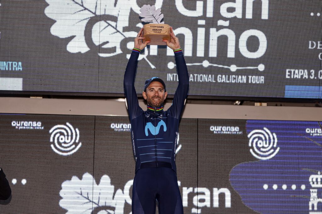 Alejandro Valverde vence terceira etapa do Gran Camiño, Michael Woods lidera
