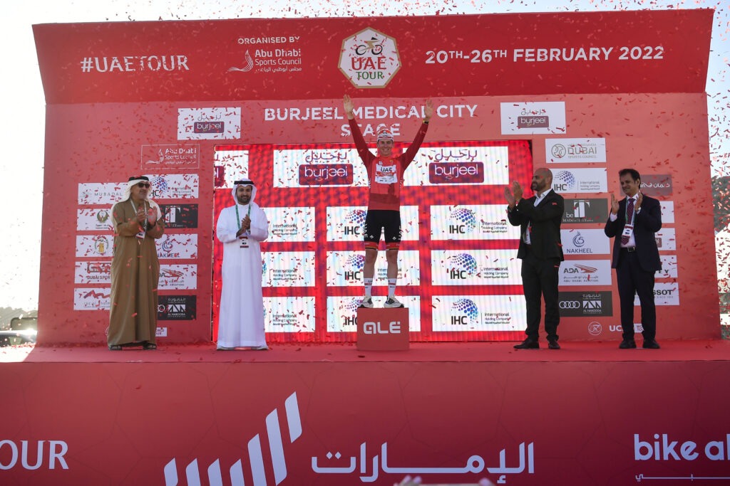 Tadej Pogacar novo líder do UAE Tour, Rúben Guerreiro quarto na etapa de hoje