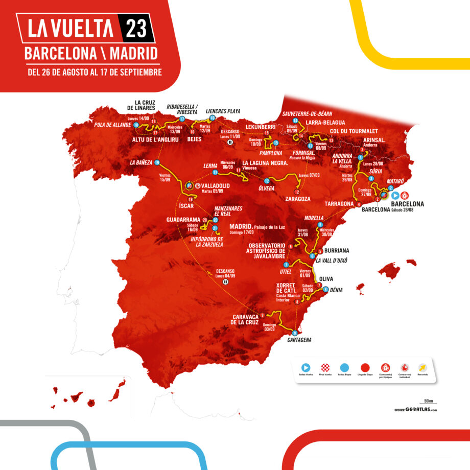 Tourmalet e Angliru em destaque numa Vuelta 2023 com 10 chegadas em alto
