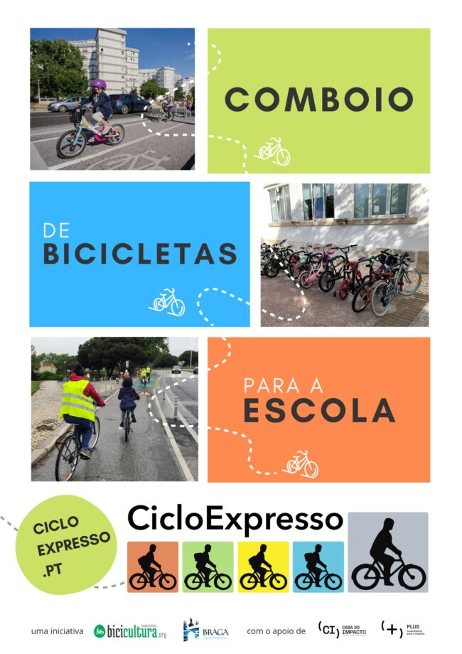 Braga implementa projeto para crianças irem para a escola de bicicleta, o CicloExpresso