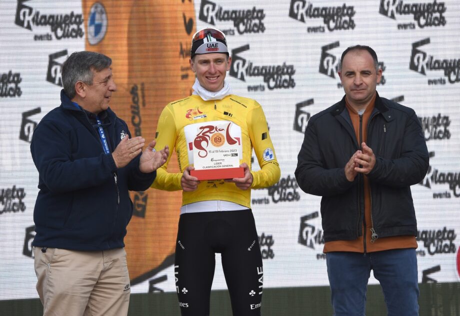 Tadej Pogacar continua 100% vencedor após a segunda etapa da Volta à Andaluzia