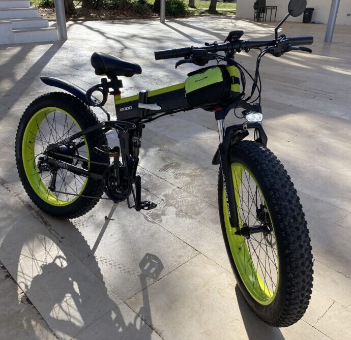 Bezior X1000: Bicicleta elétrica dobrável de BTT
