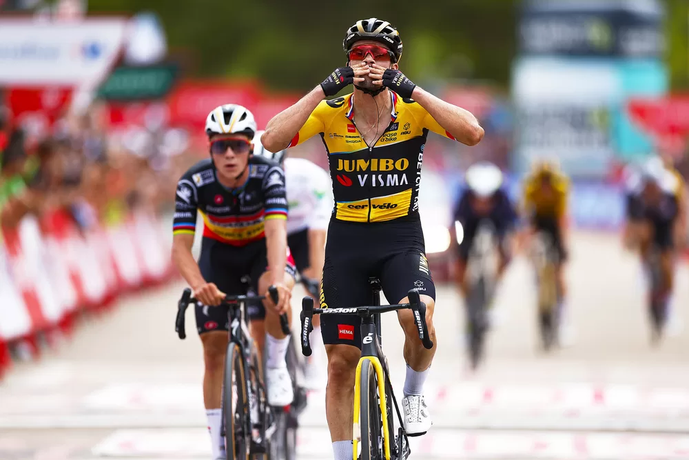 Primoz Roglic vence oitava etapa, Sepp Kuss assume liderança da geral da Vuelta